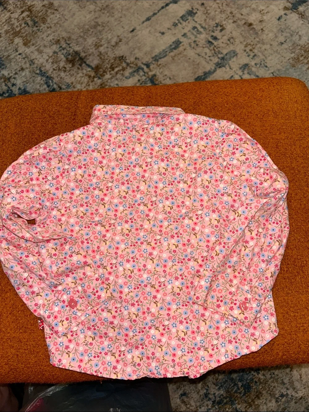 OshKosh B'gosh Pink Floral Button-Down Shirt